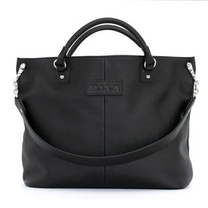 Darcy Bag M.I.L.A. Made In Los Angeles Slouchy Style Black Leather Hobo Bag